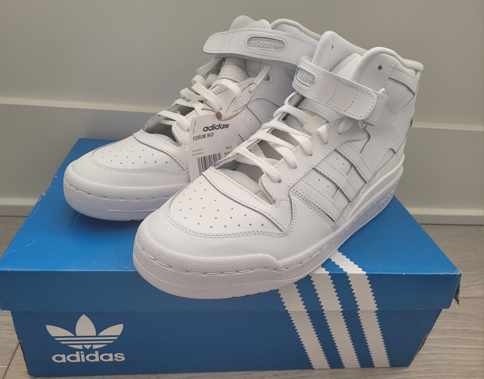 Adidas Forum Mid Size 10 White