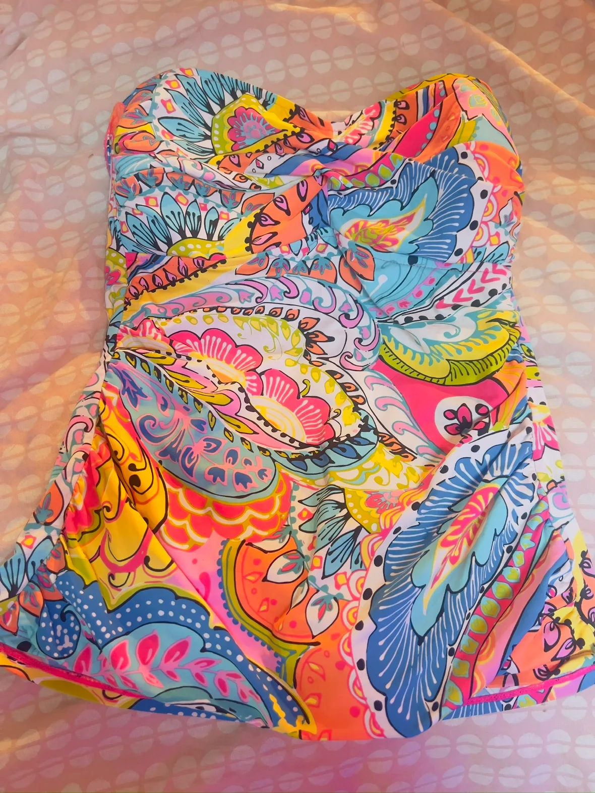Floral Bandeau Swimsuit Top thumbnail