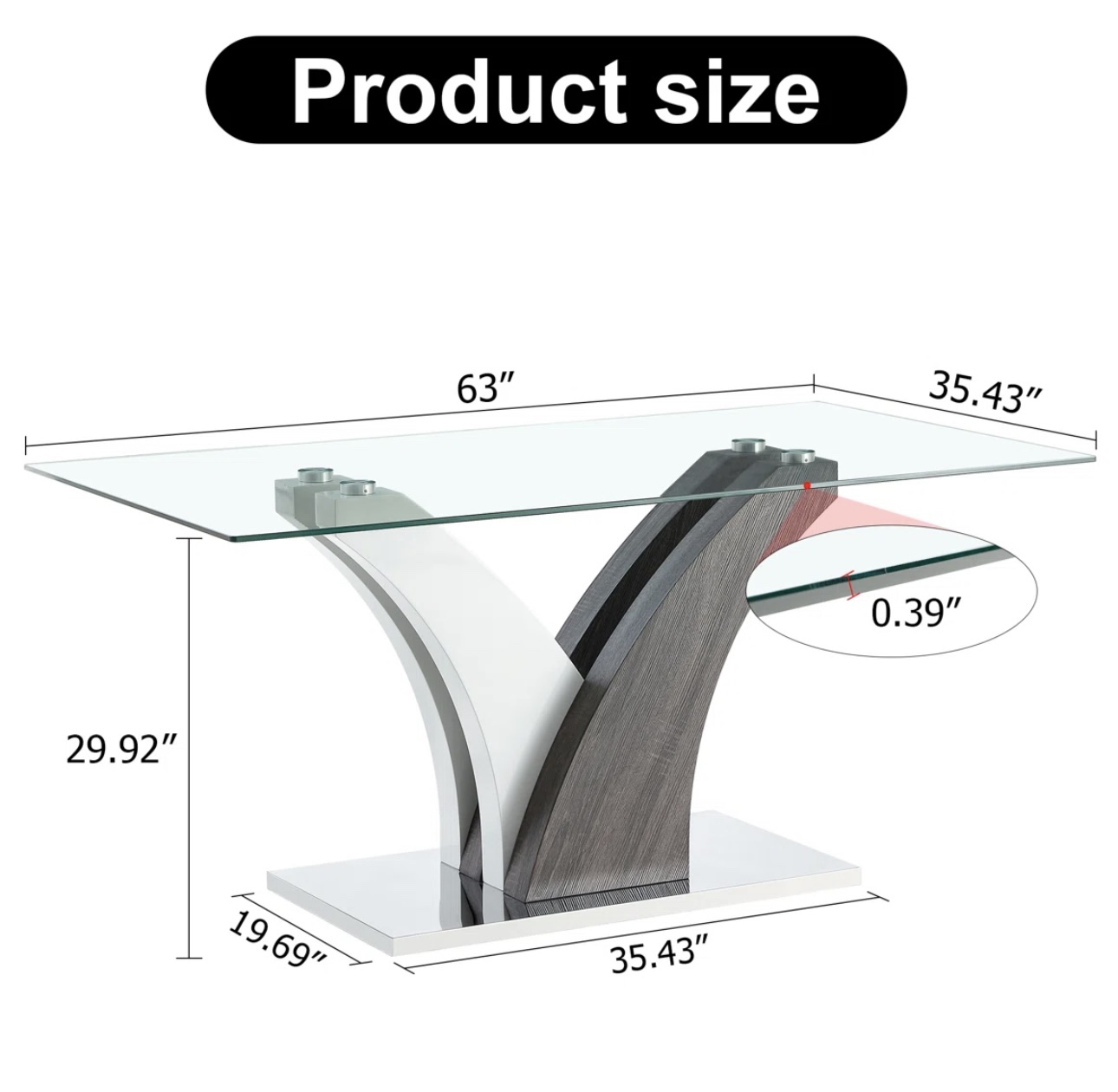 Glass Dining Table - photo 4