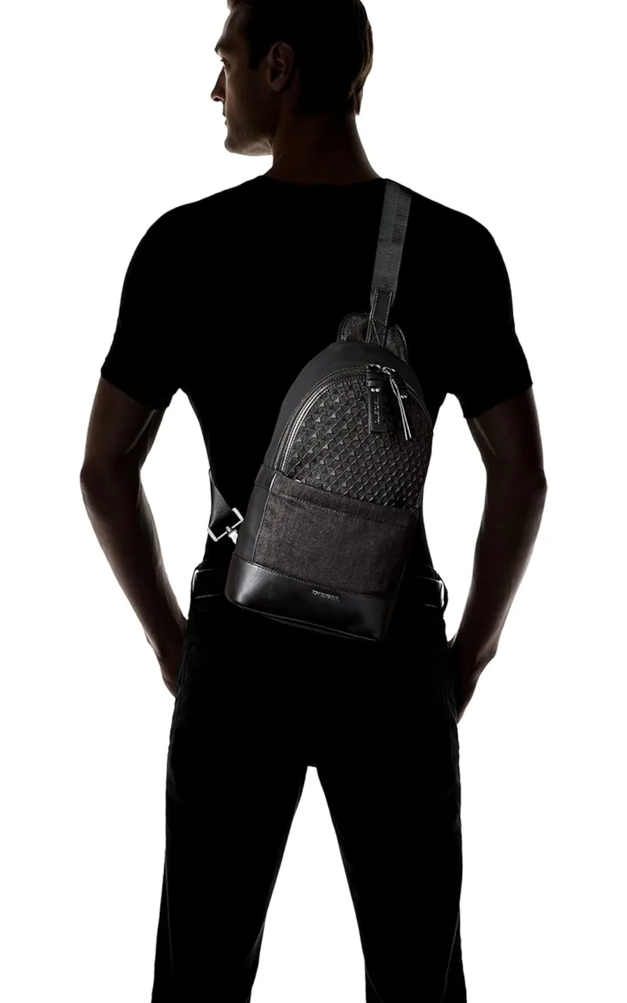 Diesel Sling backpack black image indicator(4)