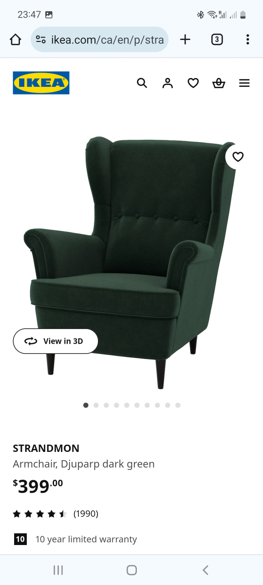 Ikea STRANDMON Armchair