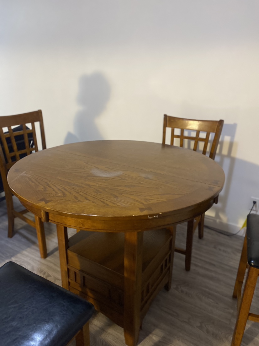 Expandable Dining Table and 4 Chairs - photo 3