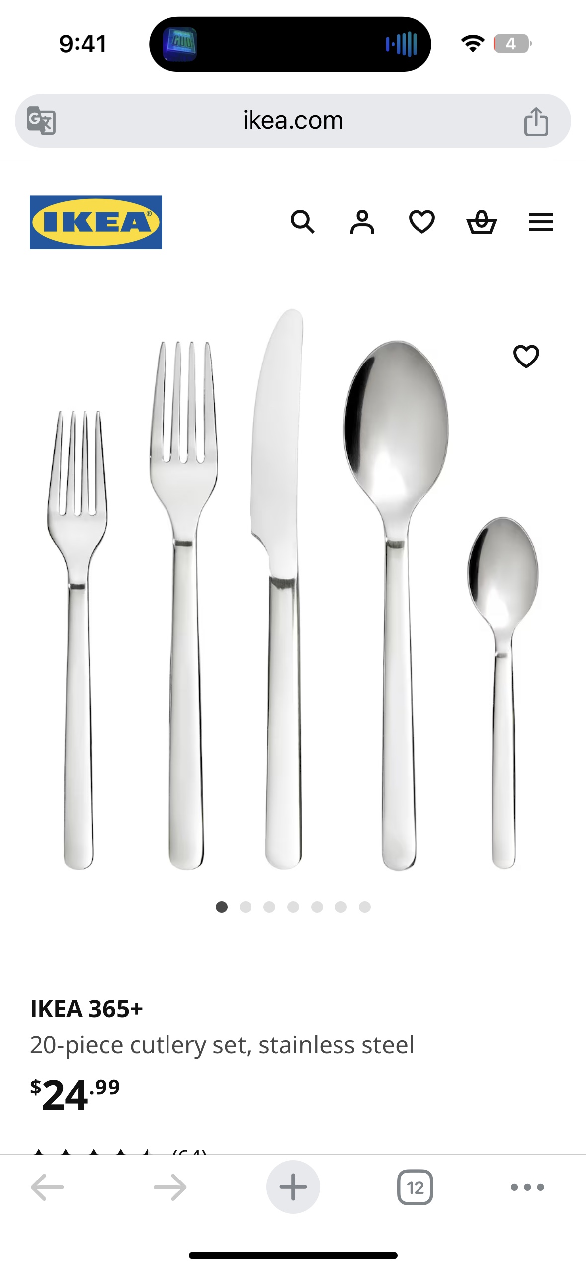IKEA 365+ 40-Piece Cutlery Set