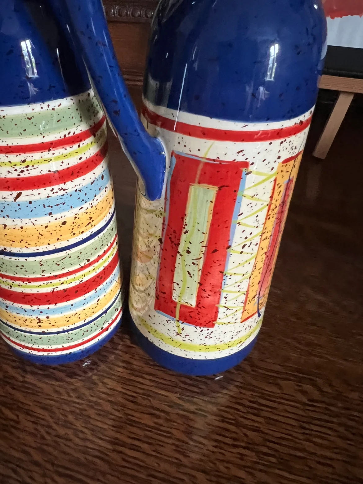 Pfalzgraff Sedona Hand-Painted Olive Oil Bottles image indicator(4)