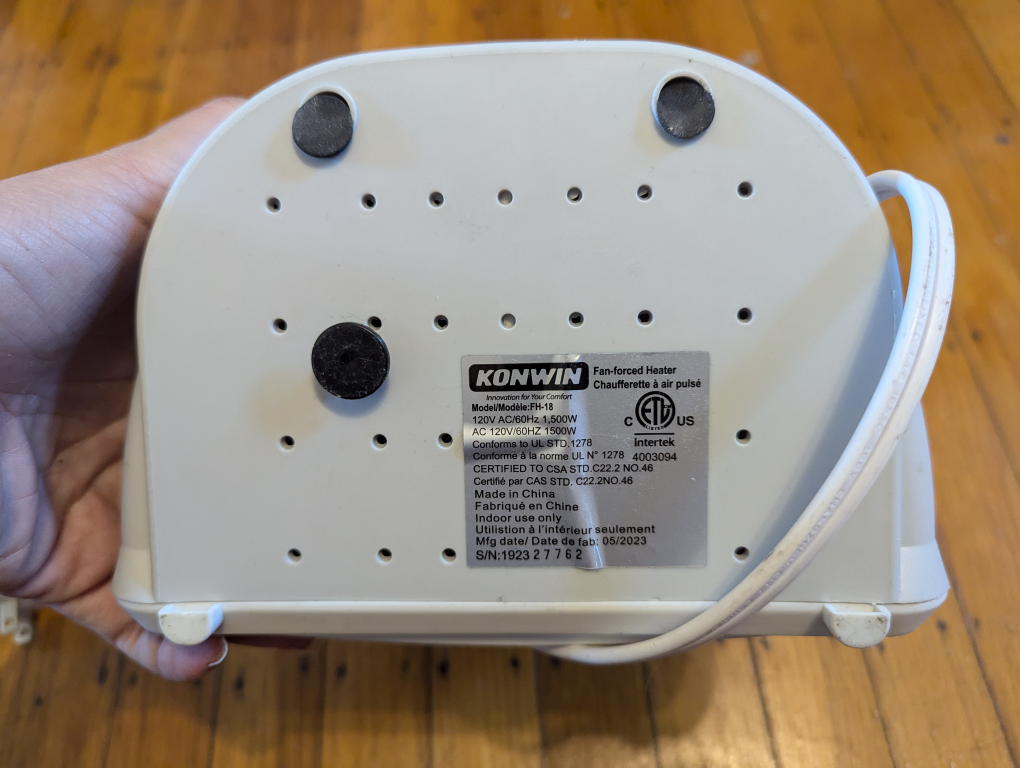 Konwin Fan-Forced Heater - photo 3