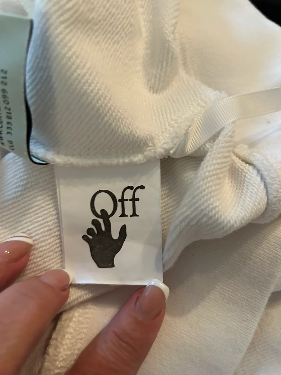 OFF-WHITE Marker Hoodie (White/Red) image indicator(5)