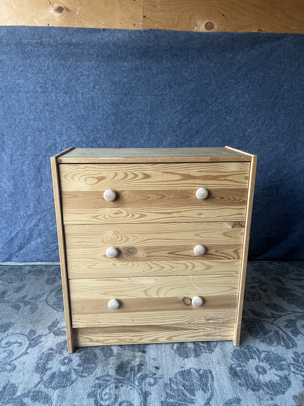 Three-Drawer Wood Dresser - photo 2