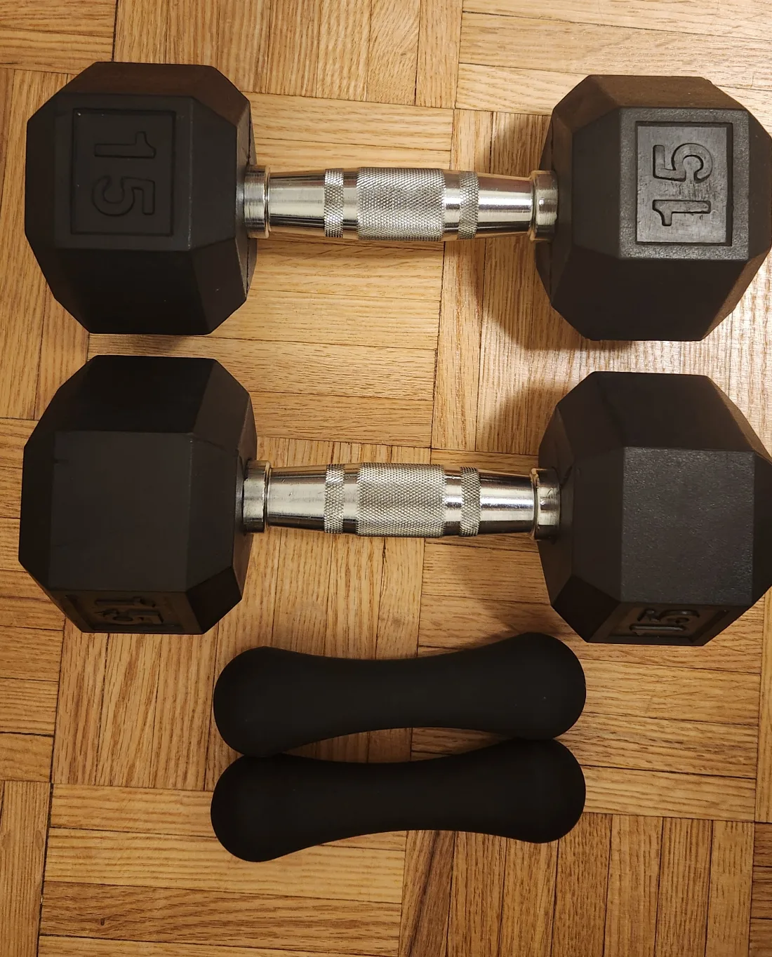 15 lb Dumbbells & 2 lb Hand Weights thumbnail
