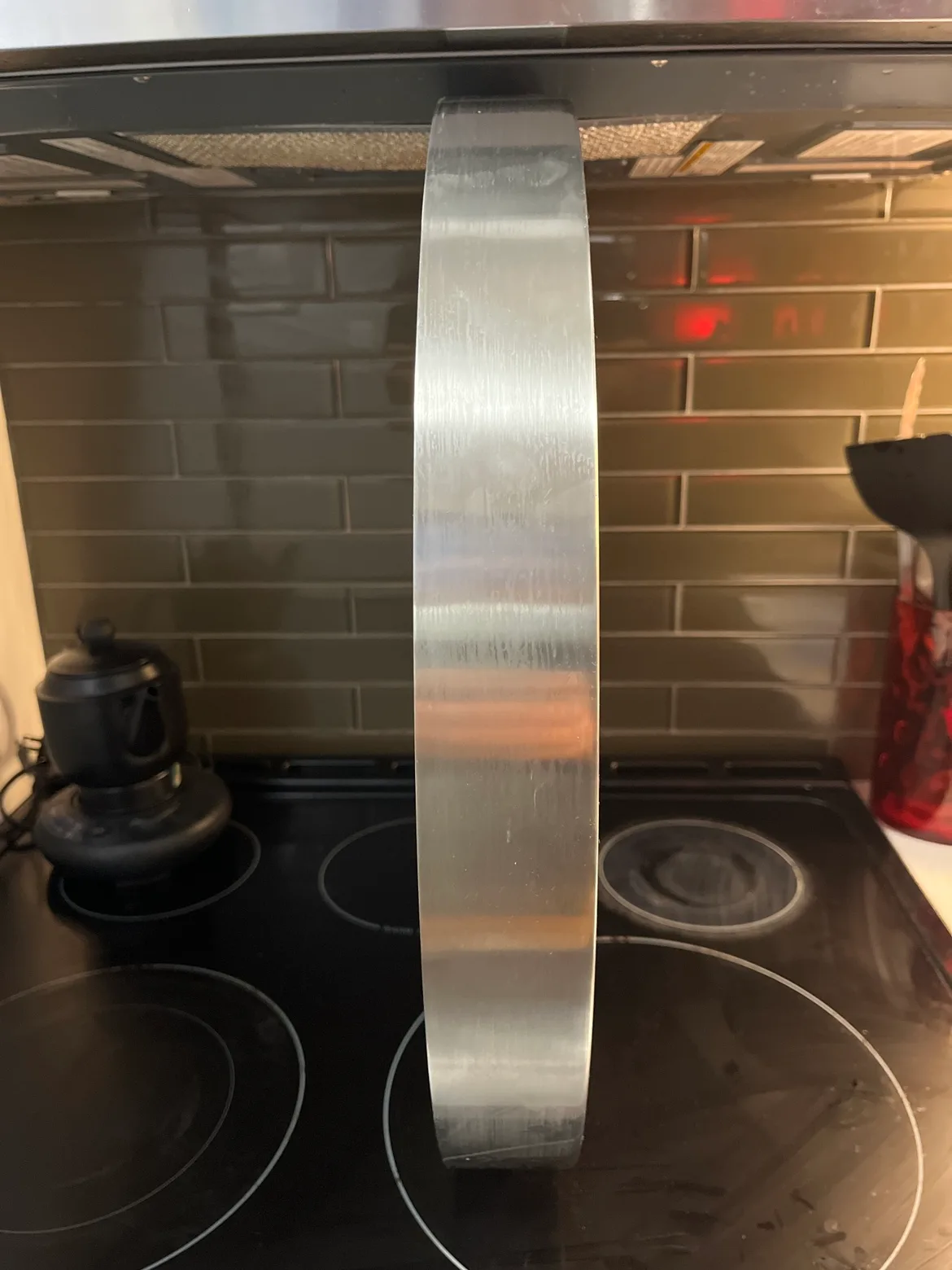 Large Silver Chrome Wall Clock 60 inches around image indicator(3)