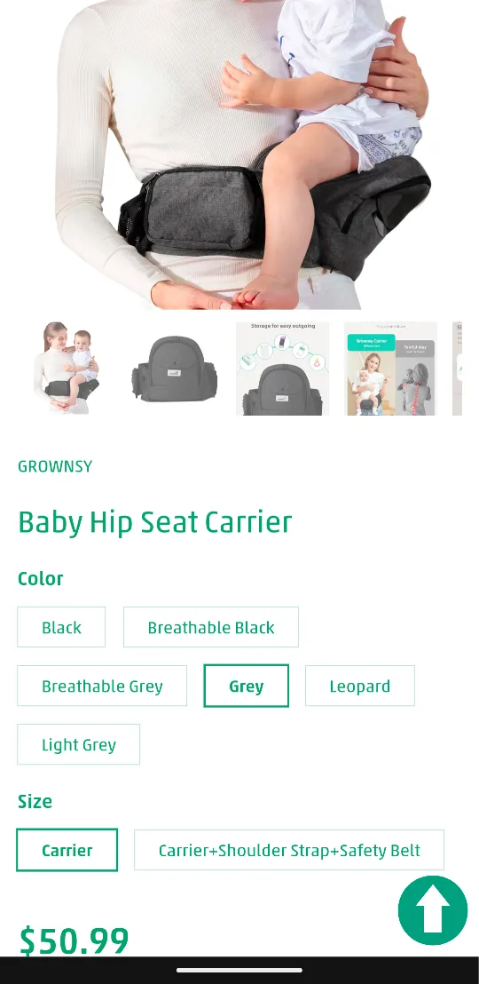 Growsny Baby Hip Seat Carrier