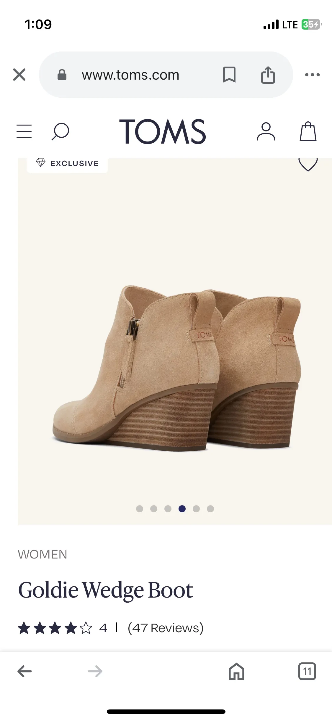 TOMS Women Wedge Size 6.5 image indicator(7)