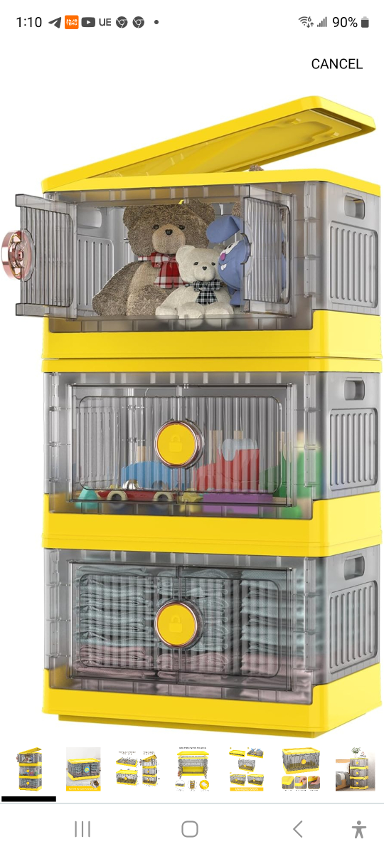 Brand new plastic foldable storage container. 8.4 gal. - photo 2