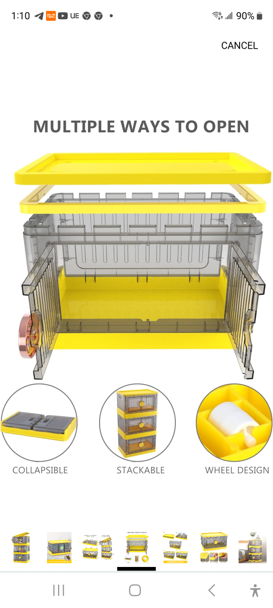 Brand new plastic foldable storage container. 8.4 gal. - photo 5