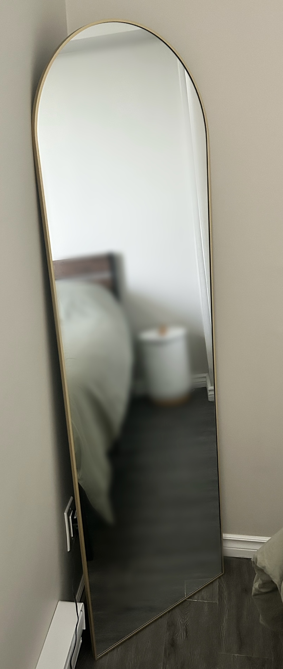 Full Length Gold Arched Mirror