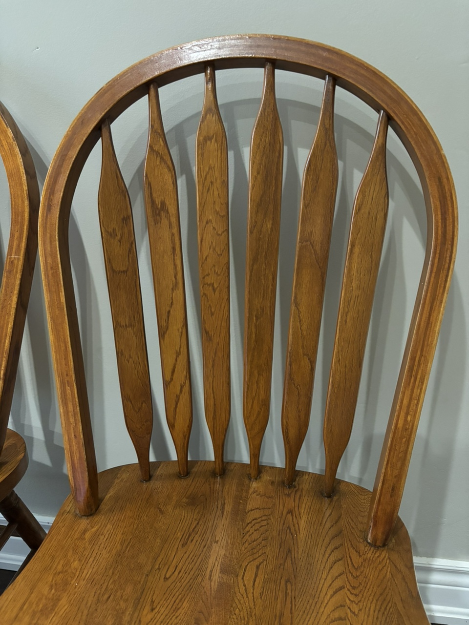 Two Wooden Dining Chairs - photo 3