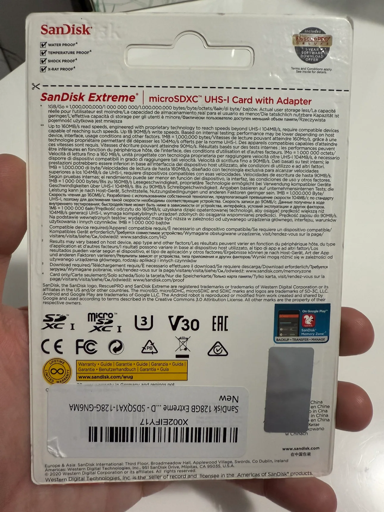 SanDisk Extreme 128GB microSDXC Memory Card image indicator(2)