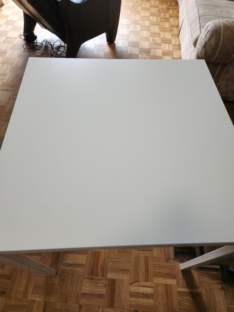 Small white Ikea table