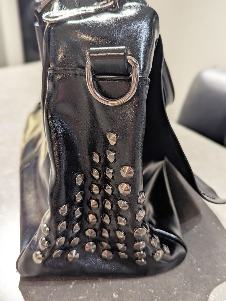 Black Studded Handbag