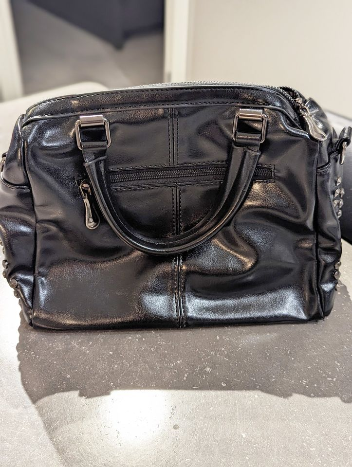 Black Studded Handbag - photo 4