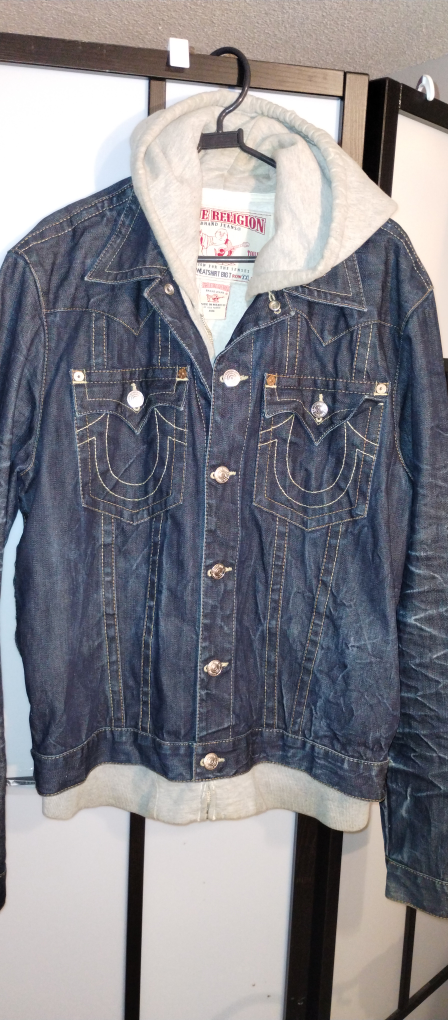 True Religion Jean Jacket with Hoodie - photo 2
