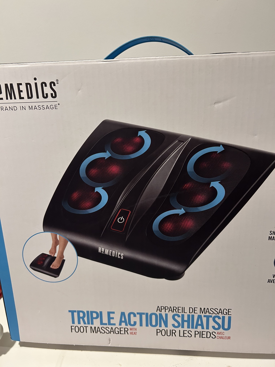 Homedics Triple Action Shiatsu Foot Massager with Heat - photo 2