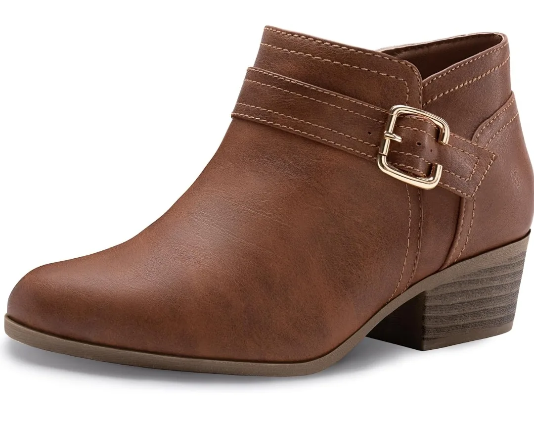 Athlefit Women's Brown Ankle Boots Size 11 image indicator(4)