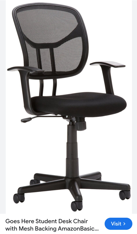 black desk chair with mesh - photo 5