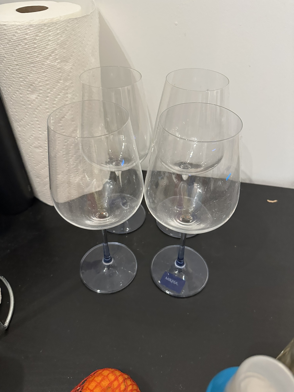 Set of 4 Mikasa Crystal Wine Glasses - photo 5