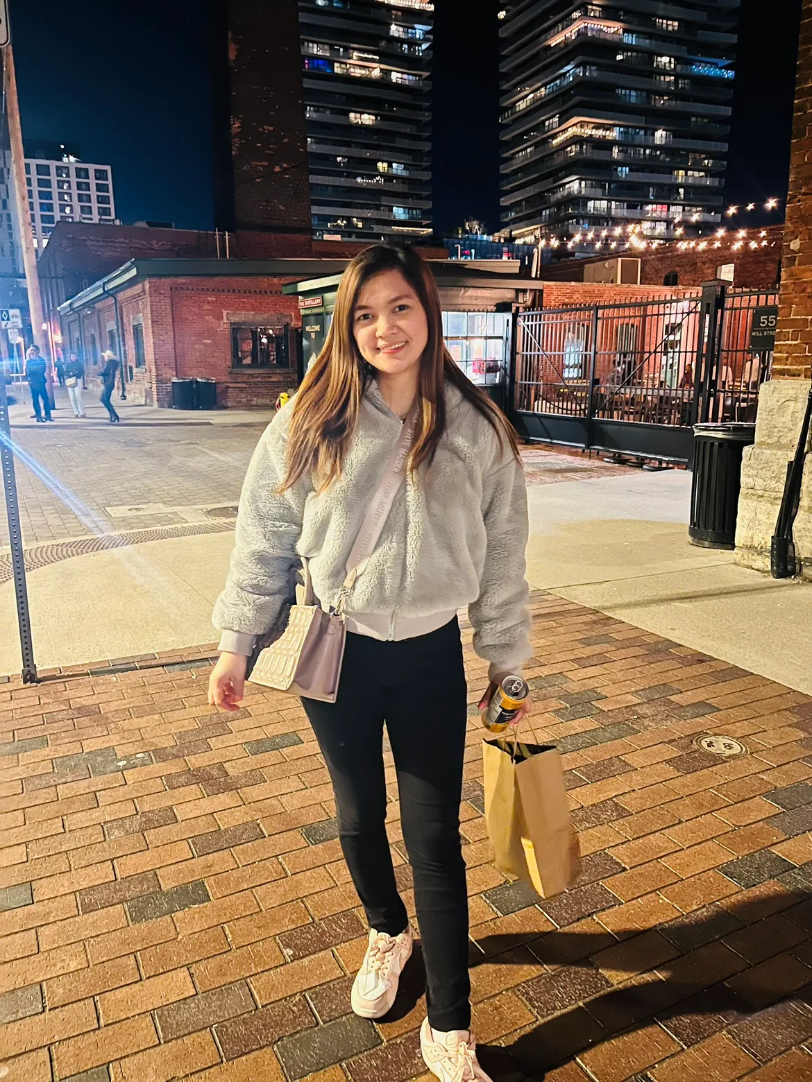 Topshop Grey Fuzzy Hoodie image indicator(5)