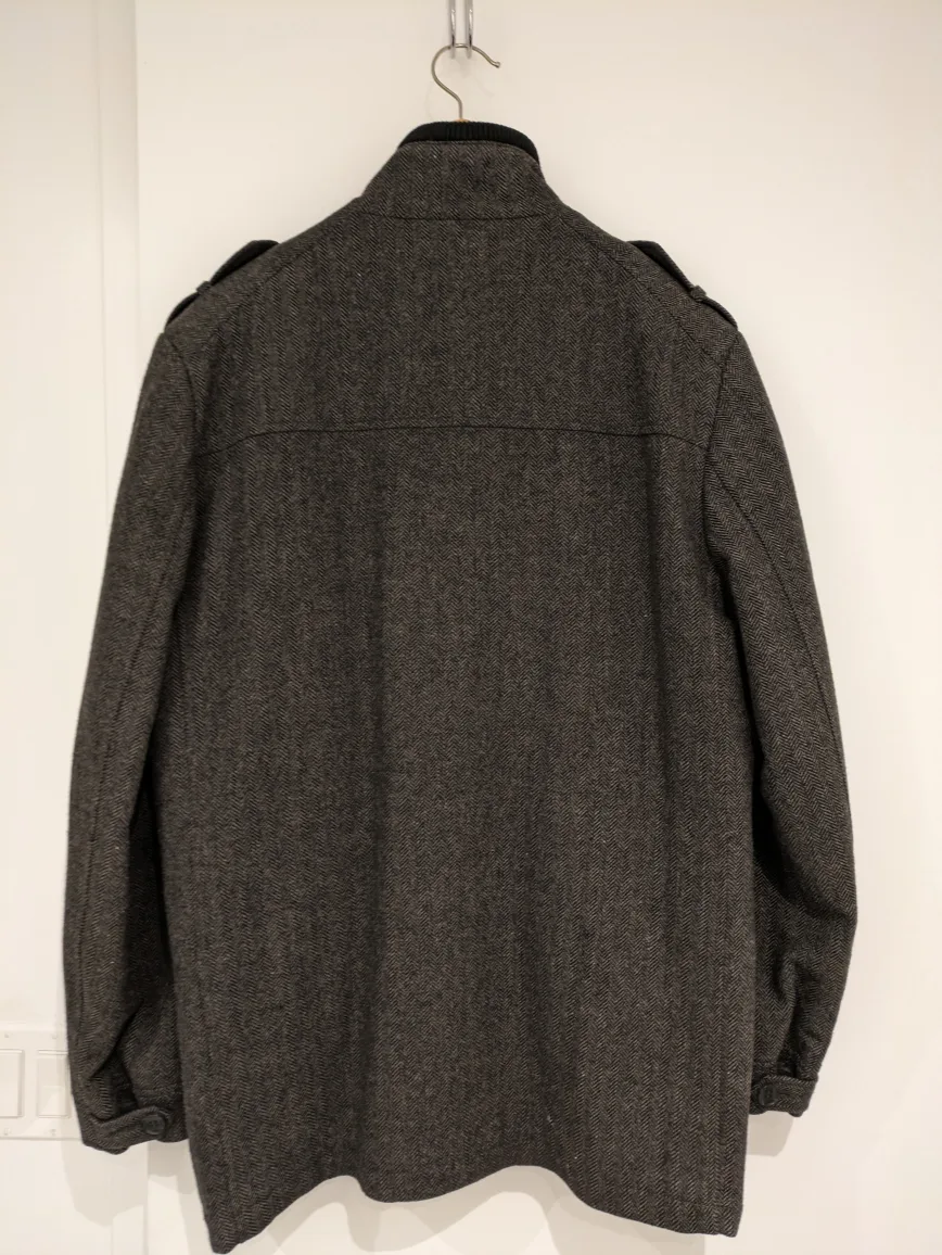 Men's Vintage Wool Blend Coat (Large) image indicator(4)