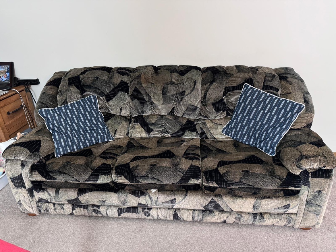Couch with Two Pillows
