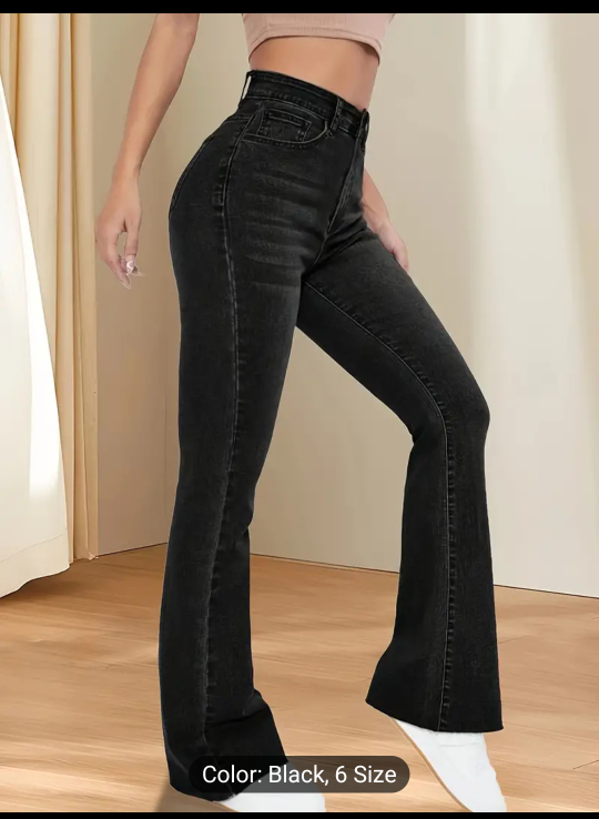 Black Flare Jeans