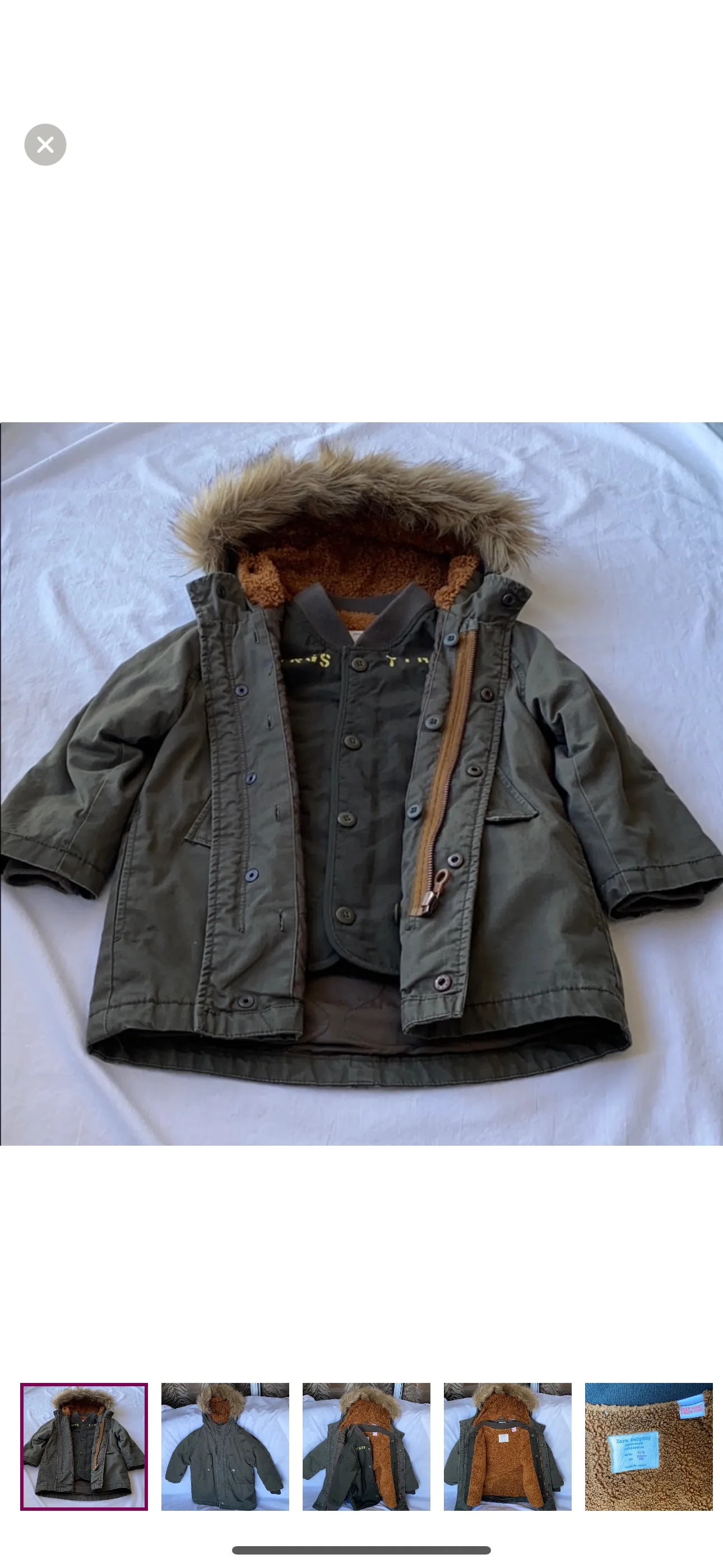 Zara jacket two in one boy's image indicator(3)