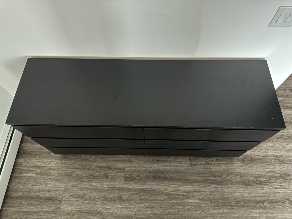 Black 6-Drawer Dresser - photo 3