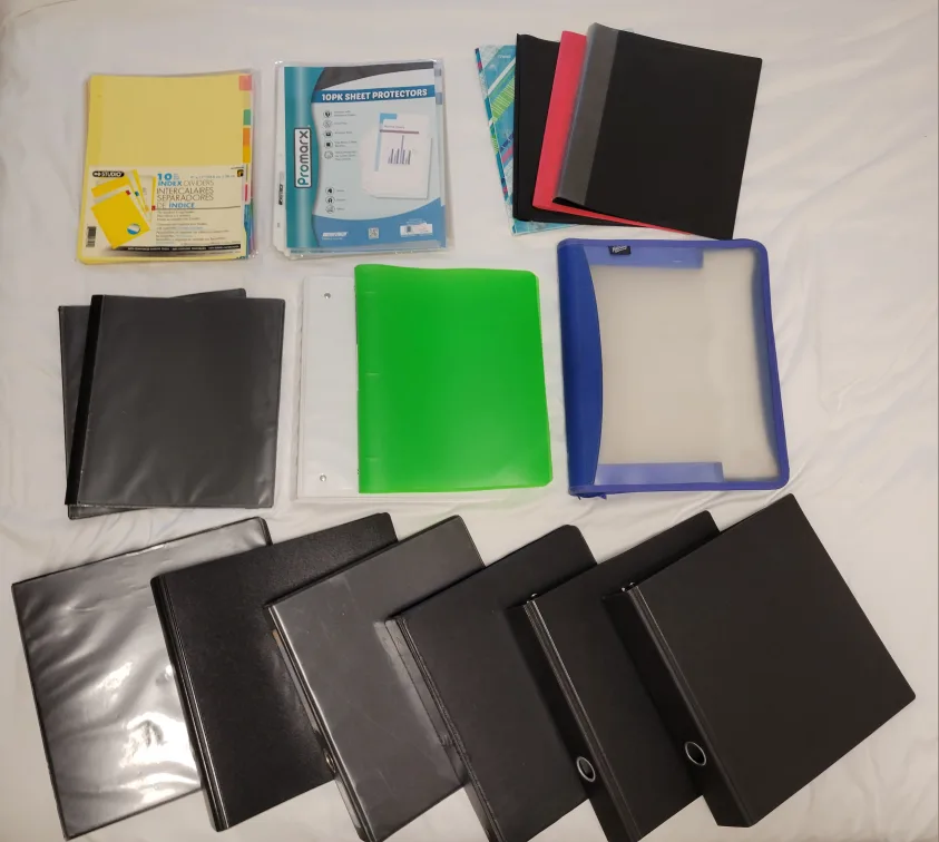 Assorted School Supplies: Spring Cleaning