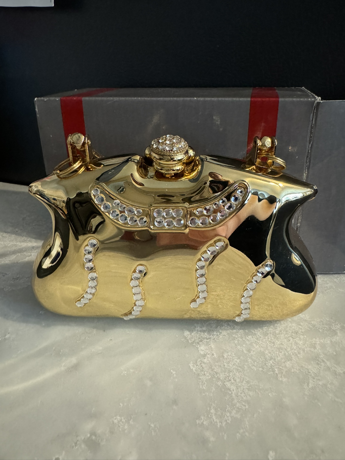 Gold Rhinestone Evening Bag #freecycle