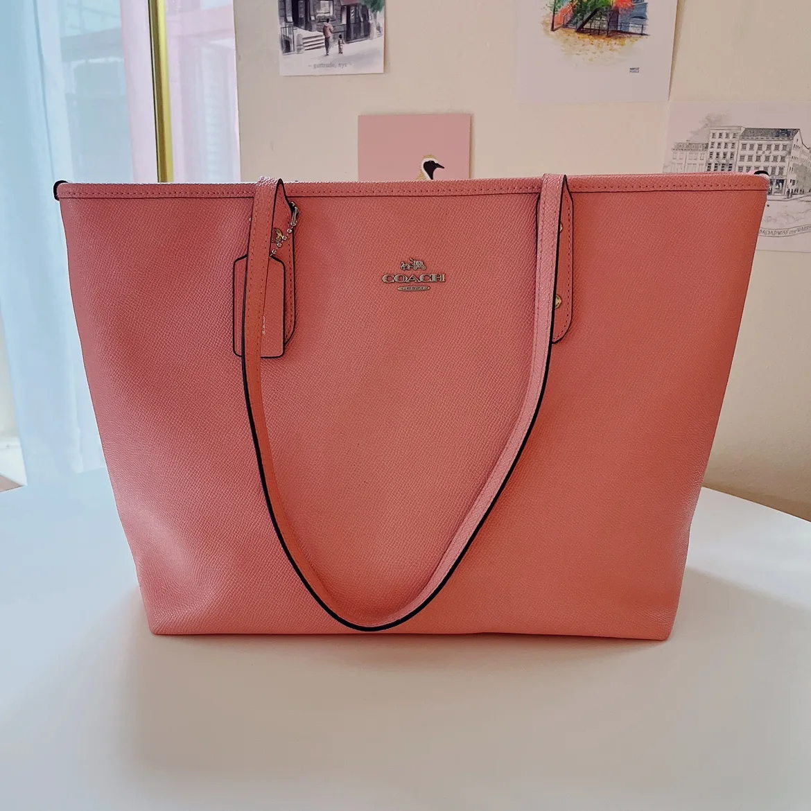 Coach Pink Tote Bag thumbnail