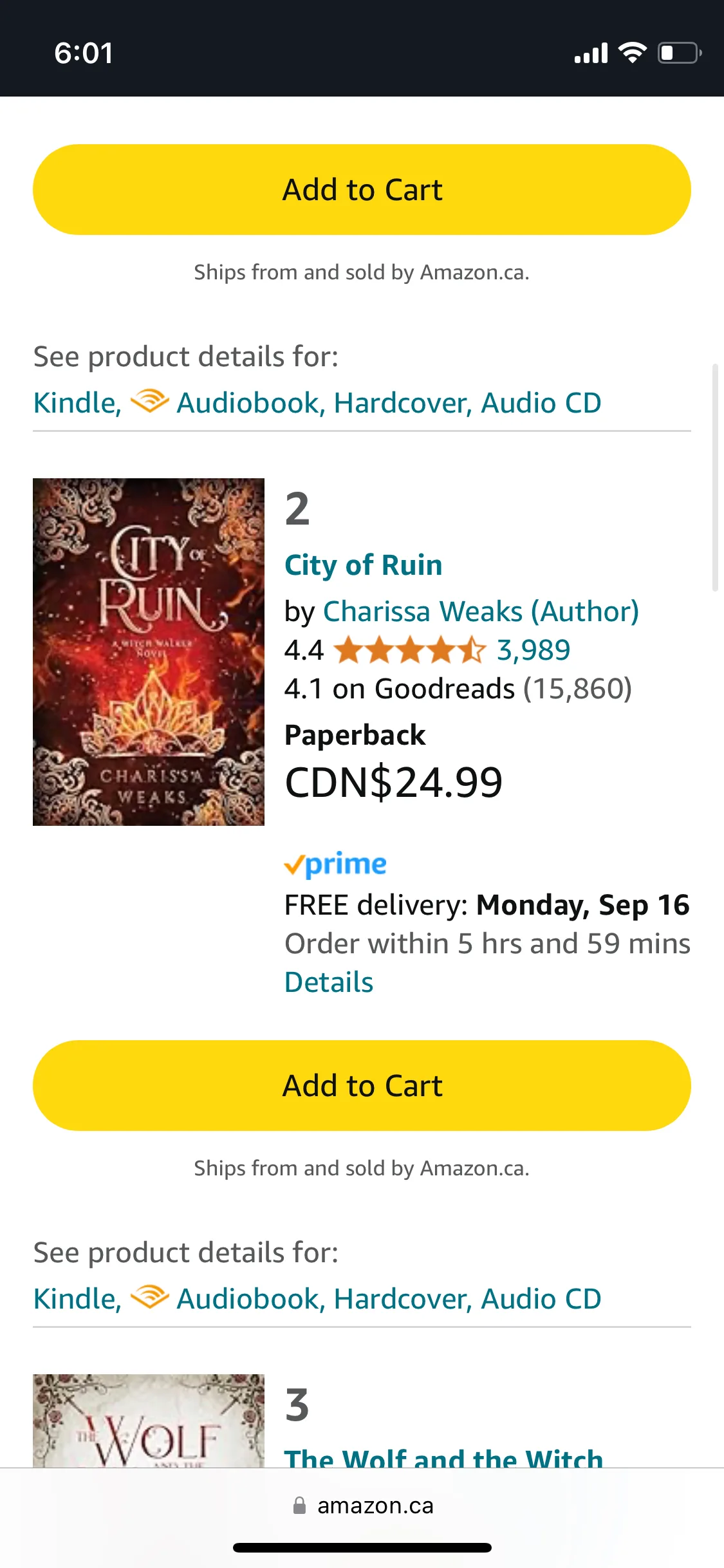 The Witch Walker fantasy/romance books 1-3 by Charissa Weaks image indicator(4)