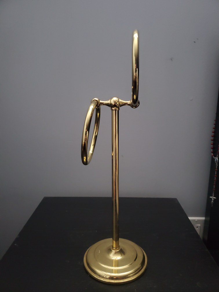 Vintage Brass/Gold Hand Towel Holder Stands - photo 4