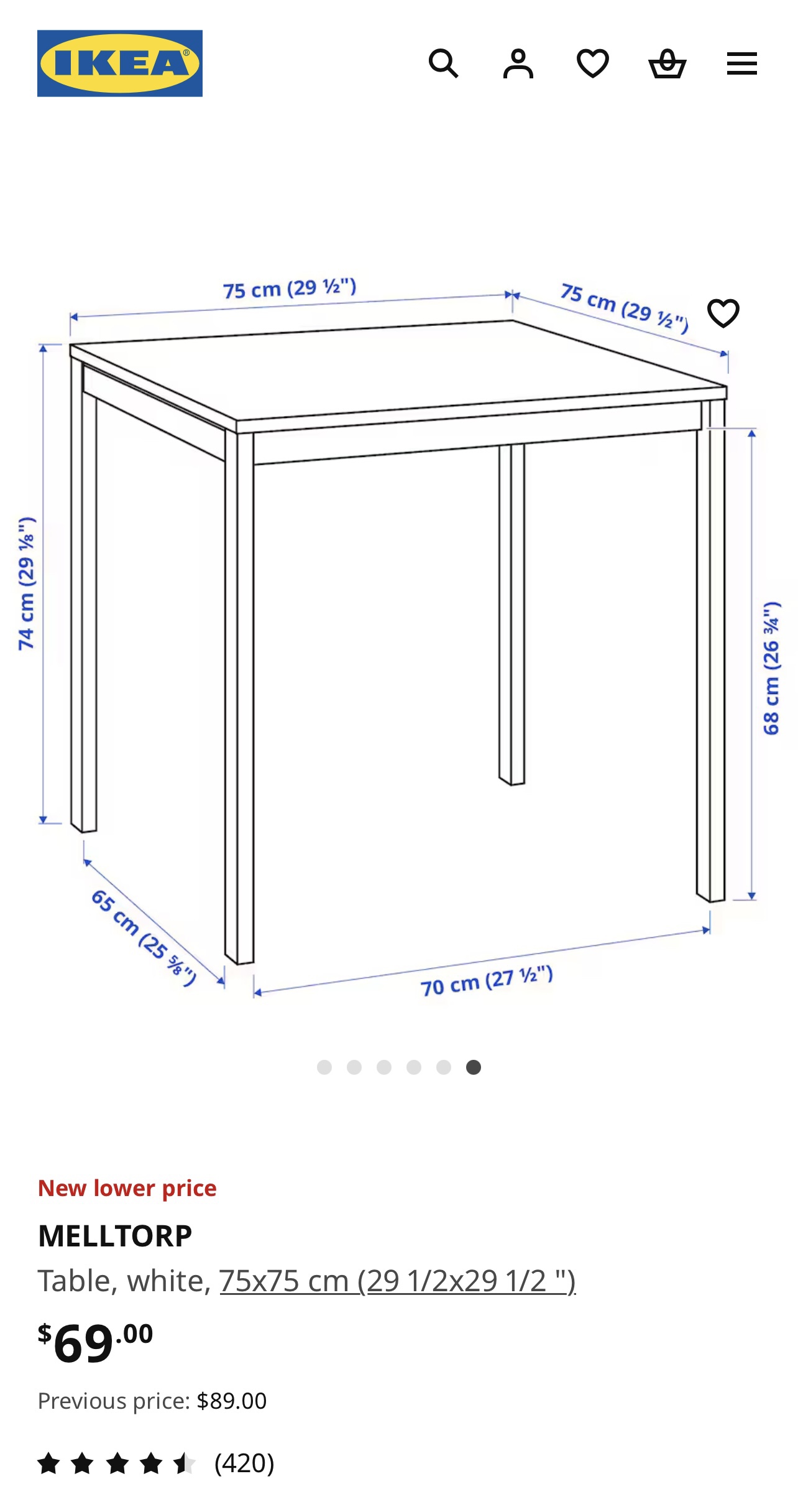 Dining Table - IKEA Melltorp