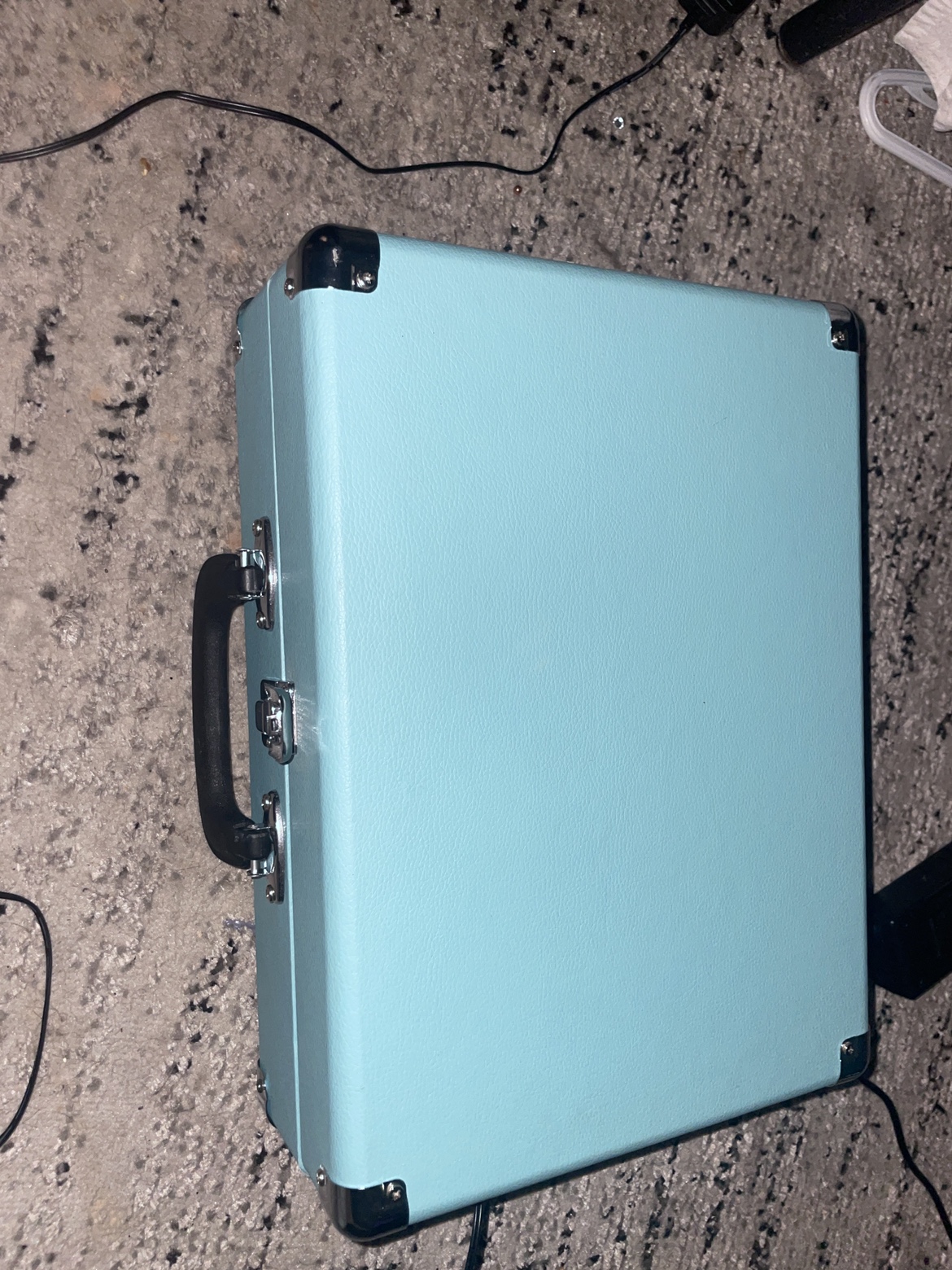 Record player, baby blue colour - photo 3