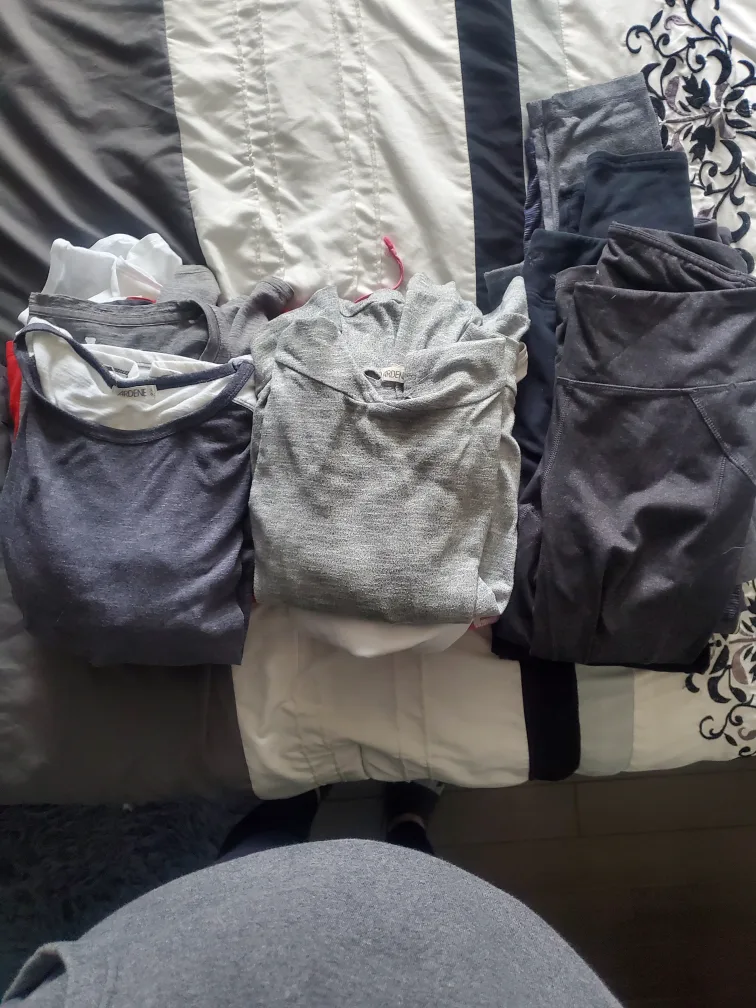 Bundle of  shirts and pants medium womens thumbnail