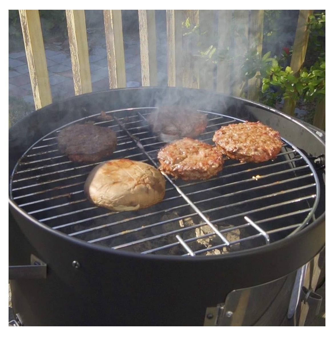 Realcook Steel Charcoal Smoker, Heavy Duty Round BBQ Grill - photo 2