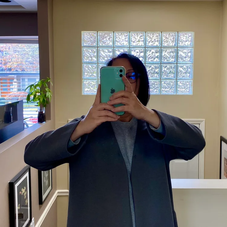 MUJI Grey Long Cardigan image indicator(2)