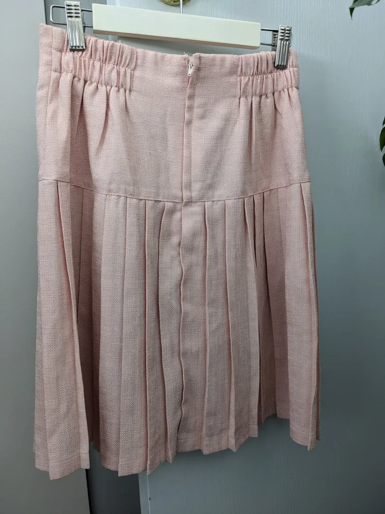 Vintage Pink Pleated Skirt image indicator(2)