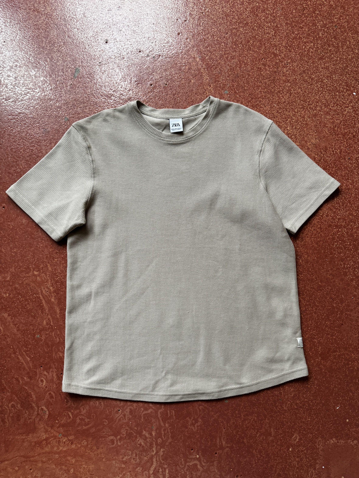 Zara Textured Jacquard T Shirt