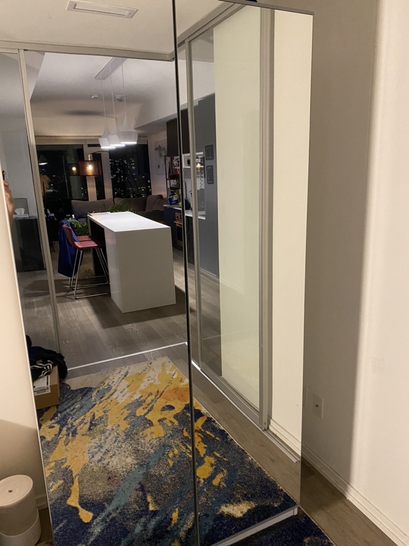 IKEA PAX Wardrobe with mirrored doors