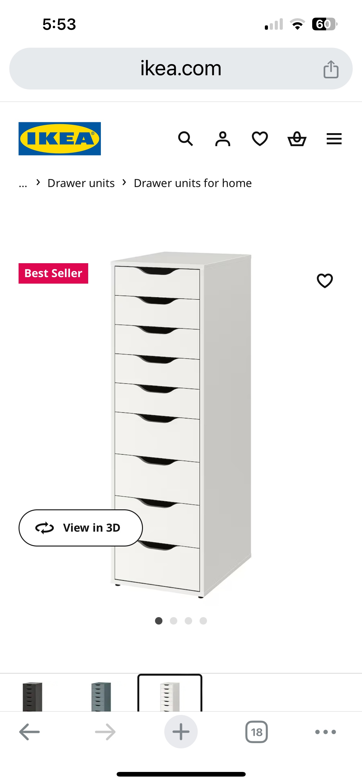 IKEA Drawer Unit BRAND NEW