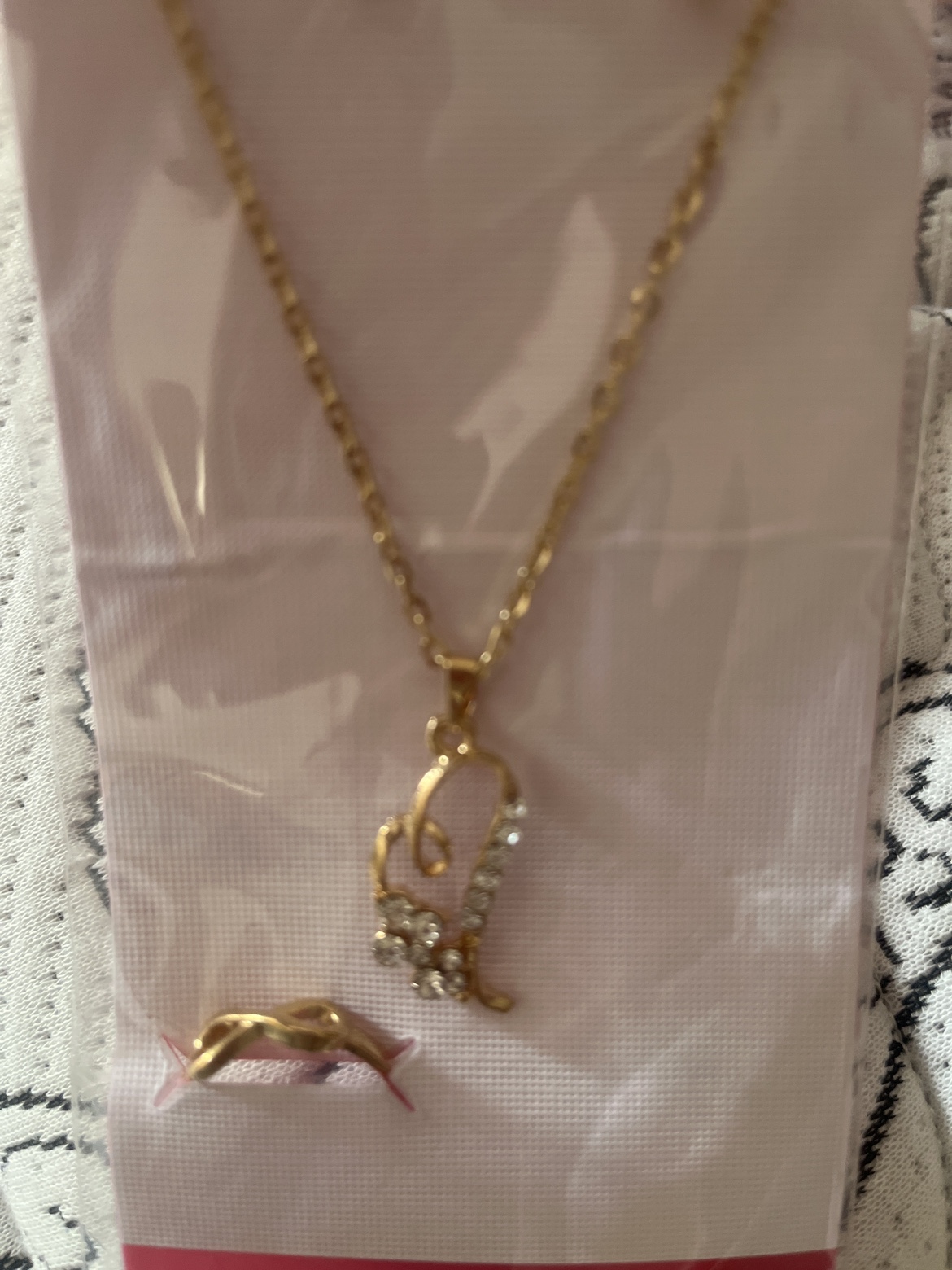 Gold Necklace, Ring & Earrings Set (Brand New) - photo 3