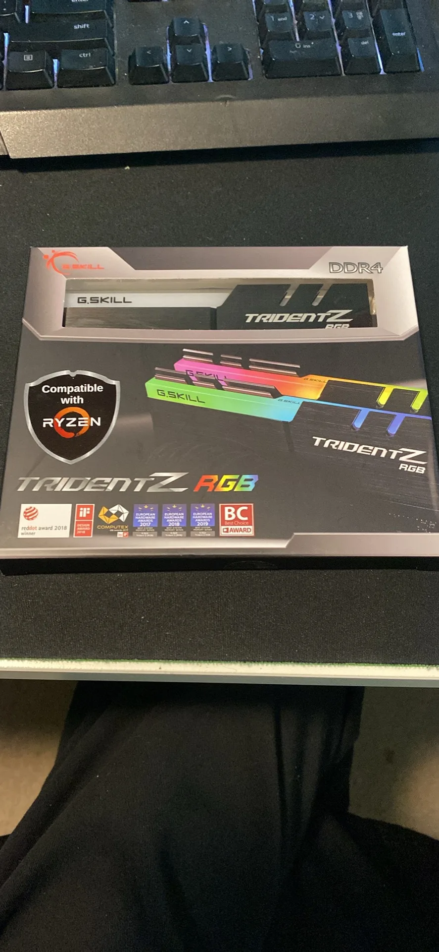 g.skill tridentz rgb ddr4 3600 16gb ram (delivery available) thumbnail